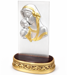 Icoana pe sticla cu suport ceramic