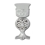 Candela masa din pvc argintie