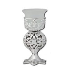 Candela masa din pvc argintie