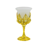 Candela aurie cu picior PVC