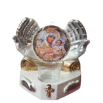 Candela ceramica maini