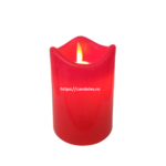 Candela rosie cu baterii