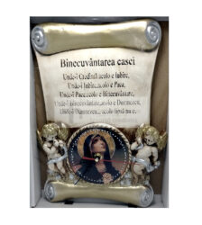 Ceas din ipsos Binecuvantarea Casei cu Icoana si ingeri