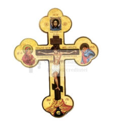 Cruce ortodoxa din lemn cu margini rotunde