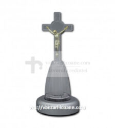 Cruce plastic transparent cu led 16-cm