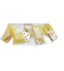 Fitile galbene cu Pluta metal Argintie