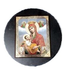 Icoana Maicii Domnului pe suport ceramic