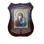 Icoana lemn birou Maica Domnului cu Pruncul in brate