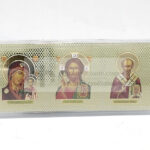 Icoana triptic din plastic cu adeziv