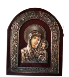Icoana lemn Maica cu Pruncul