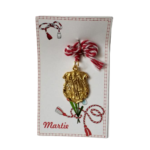 Martisor Medalion scut auriu