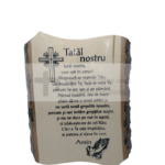 Placheta lemn cu Tatal Nostru