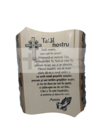 Placheta lemn cu Tatal Nostru