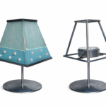 Suport decorativ pentru lumânare tip pastilă
