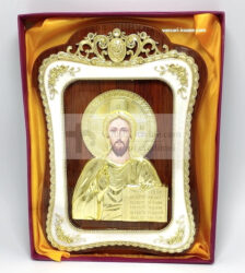 icoana ortodoxa pe lemn Iisus