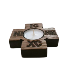 Candela lemn formă cruce