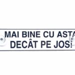 Placuta numar auto Mai bine cu asta decat pe jos
