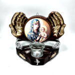 Candela ceramica maini cu icoana