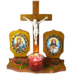 Candela cruce Rastignirea din lemn masiv