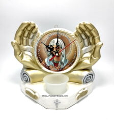 Candela maini cu ceas si Icoana Umilenie