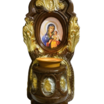 Candela marou cu pahar ceramic