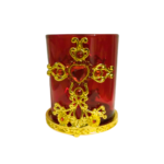 Candela metal auriu tip cruce