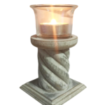 Candela rustica din lemn