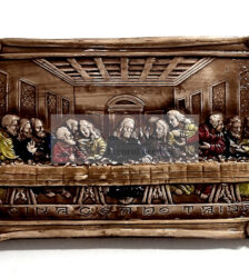 Icoana ceramica mare Cina cea de Taina