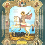 Icoana cu medalion Sfantul Gheorghe
