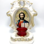 candela ceramica Iisus binecuvantand lumea