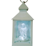 Felinar pvc alb cu ingeras