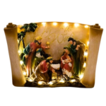Iesle Craciun cu Figurine si Lumini LED