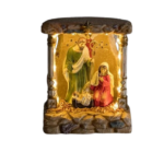 Iesle cu Figurine si led de Craciun din polirasina