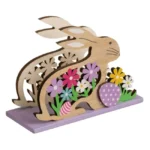Suport Servetele de Masa in Forma de Iepure de Paste cu Baza Colorata 12x5x9cm.a transformam acest Paste intr-o sarbatoare de neuitat cu cele mai frumoase decoratiuni!