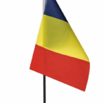 Drapel Tricolor pe Suport Elegant 30 CM