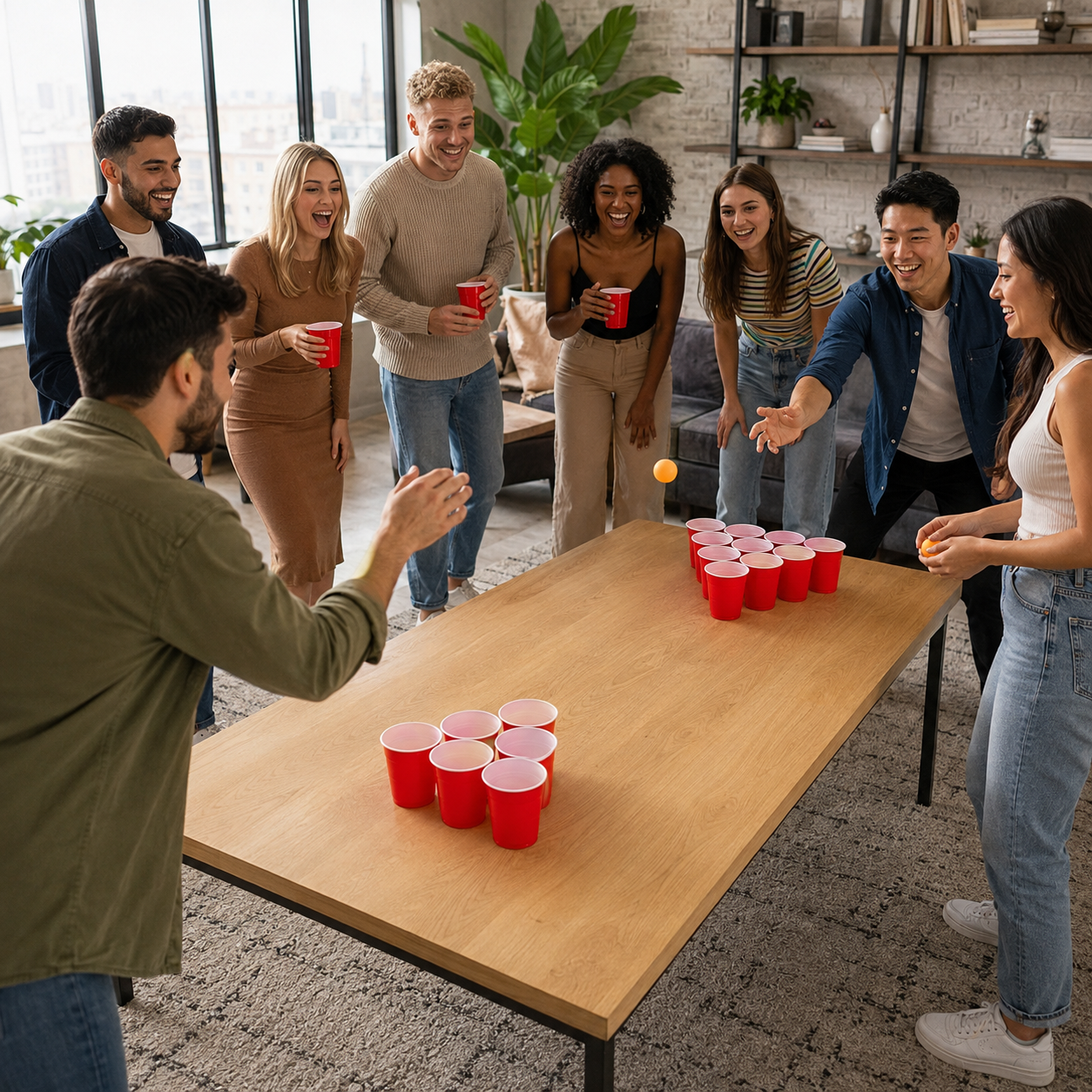 Joc Beer Pong pentru Petreceri